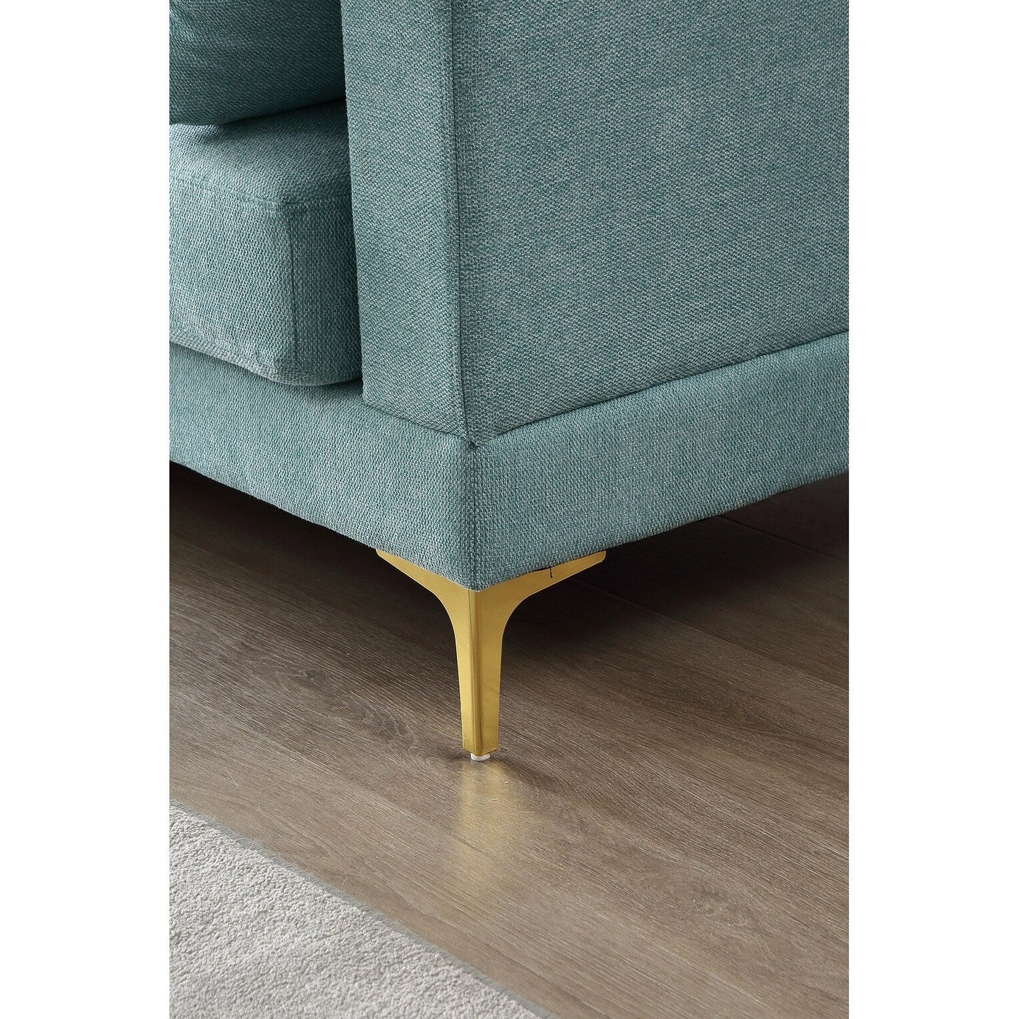 Versatile L Shape Couch with Ottoman - Soft Polyester Fabric for Ultimate Comfort