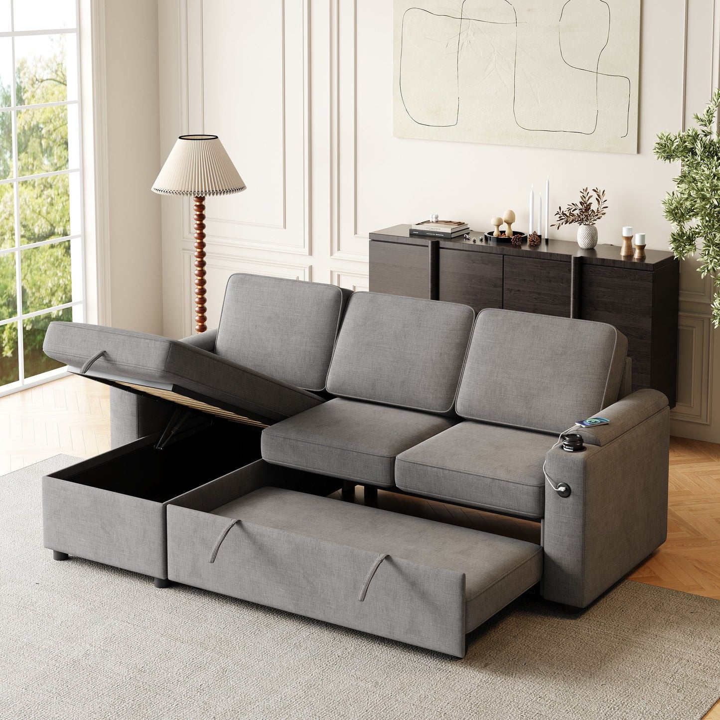 Versatile Sofa Bed - Ideal for Living Rooms and Guest Bedrooms