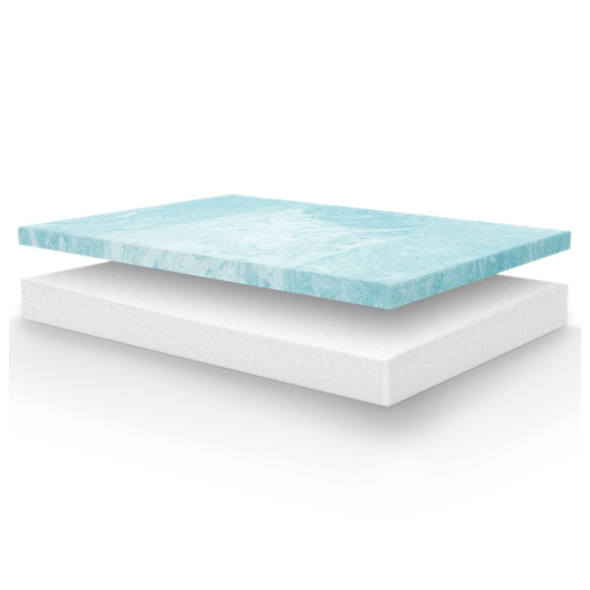 Vibe Heather Grey 8 Gel Memory Foam Mattress in a Box, Ultra Small Package