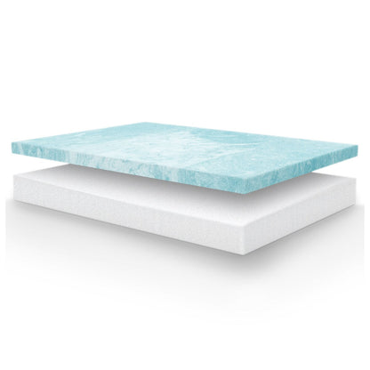 Vibe Heather Grey 8 Gel Memory Foam Mattress in a Box, Ultra Small Package