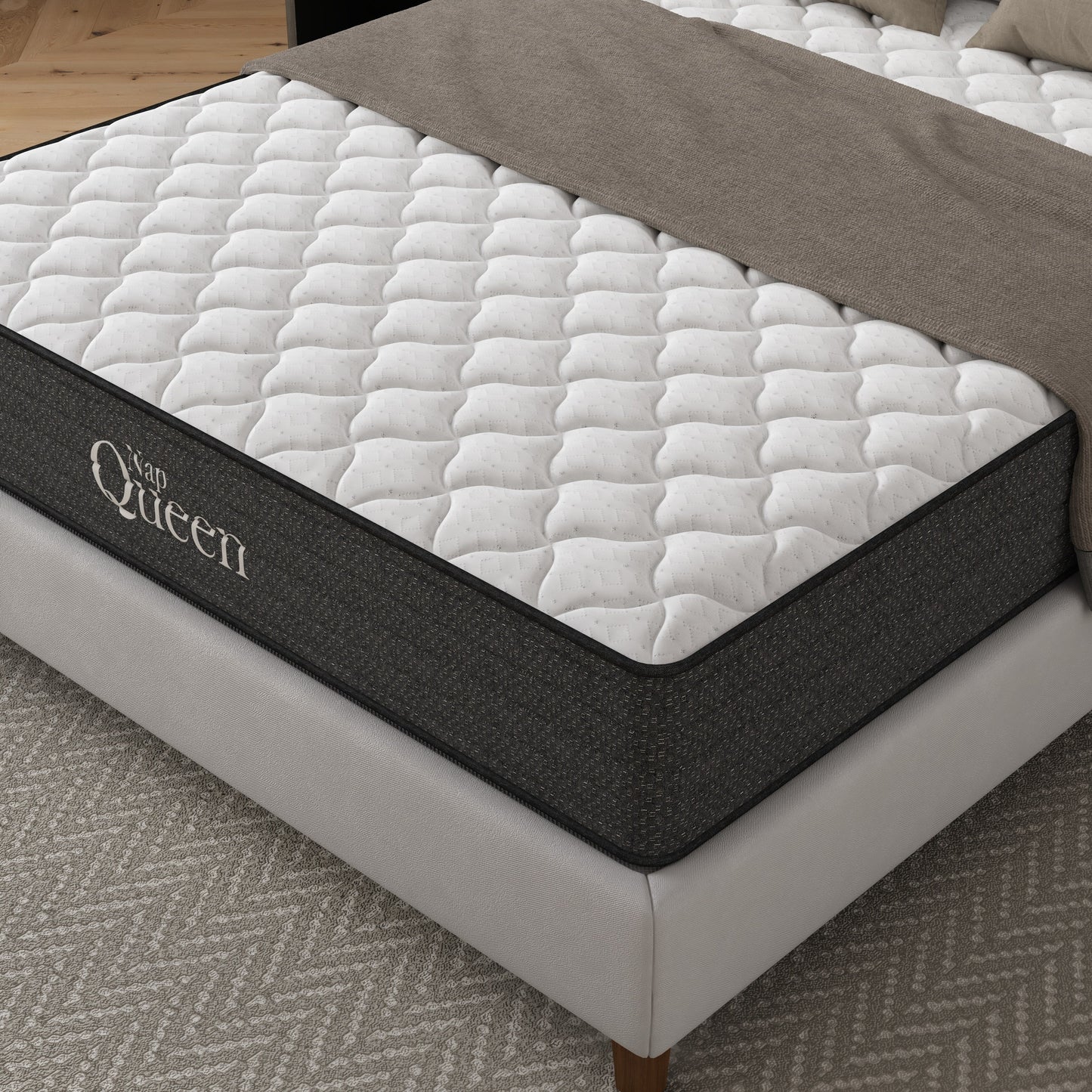 Victoria 10 Inch Twin Cooling Gel Hybrid Mattress, CertiPUR-US Certified
