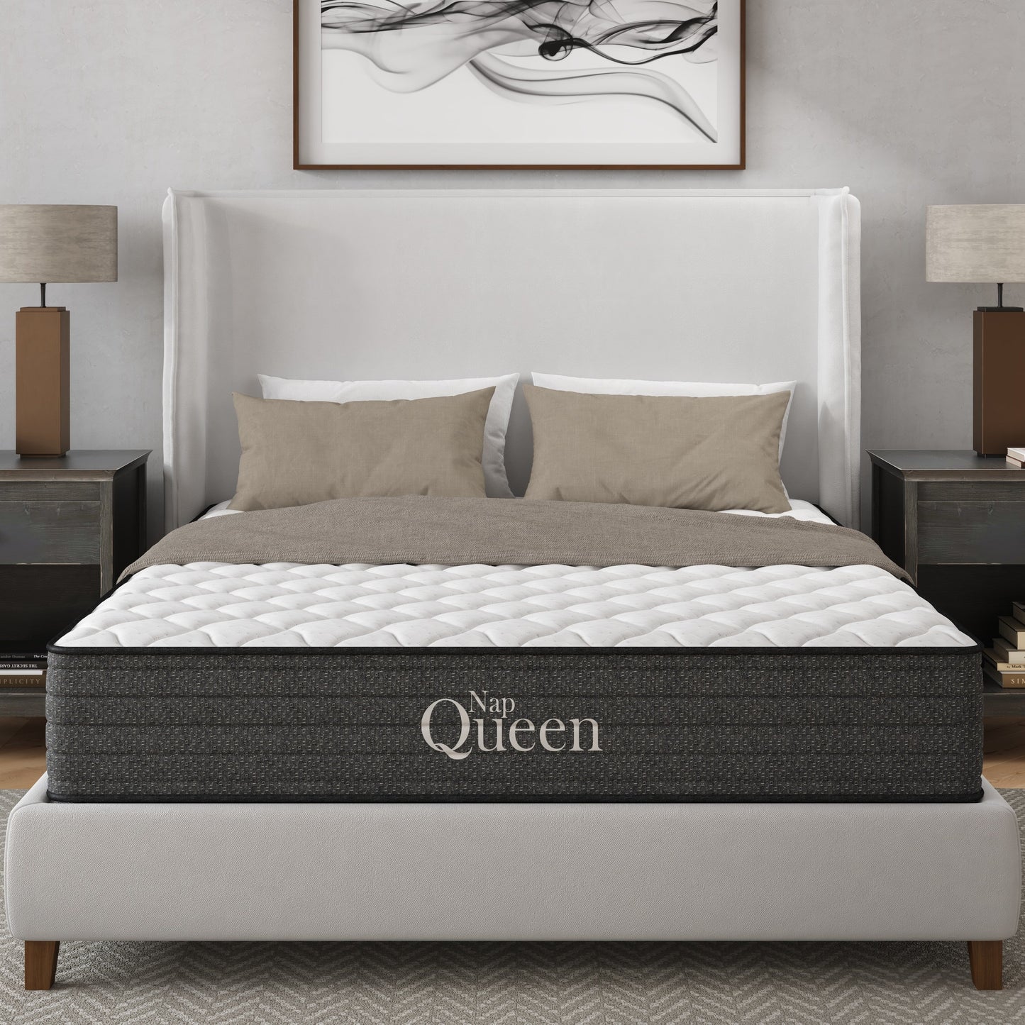 Victoria 10 Inch Twin Cooling Gel Hybrid Mattress, CertiPUR-US Certified