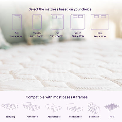 Victoria 10 Inch Twin-XL Cooling Gel Hybrid Mattress, CertiPUR-US Certified