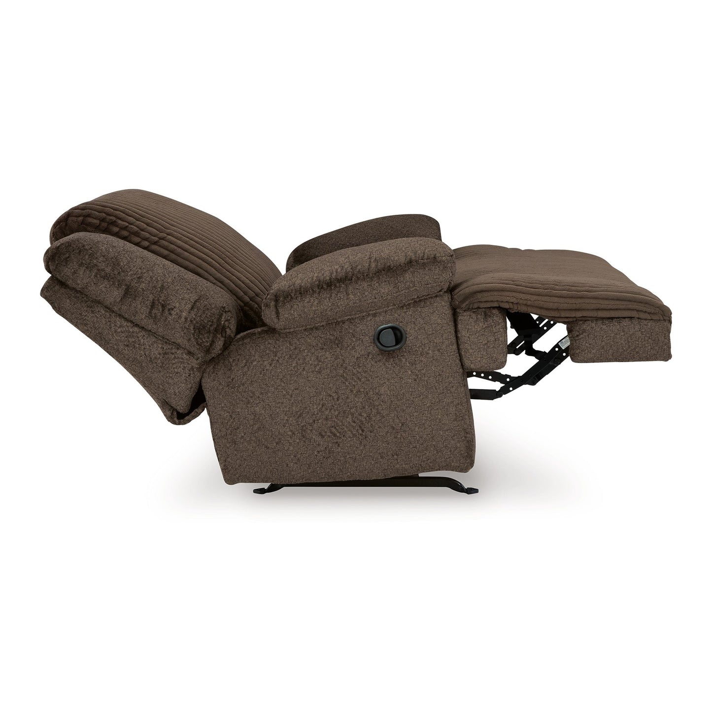 Vincent Manual Rocker Recliner Chair, Chocolate Brown Corduroy Fabric