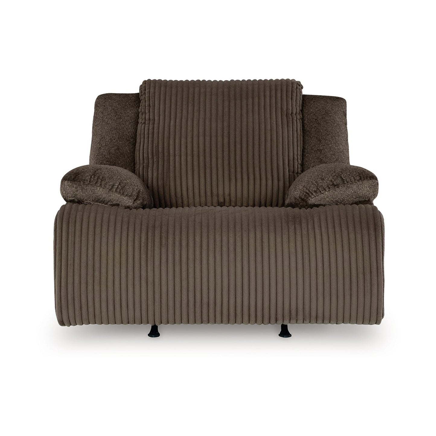 Vincent Manual Rocker Recliner Chair, Chocolate Brown Corduroy Fabric
