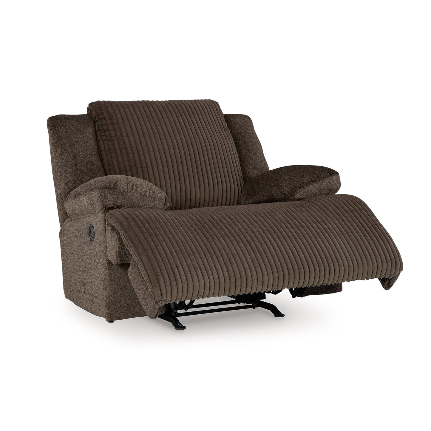 Vincent Manual Rocker Recliner Chair, Chocolate Brown Corduroy Fabric