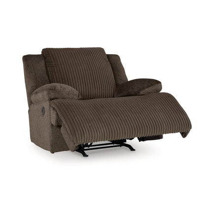 Vincent Manual Rocker Recliner Chair, Chocolate Brown Corduroy Fabric