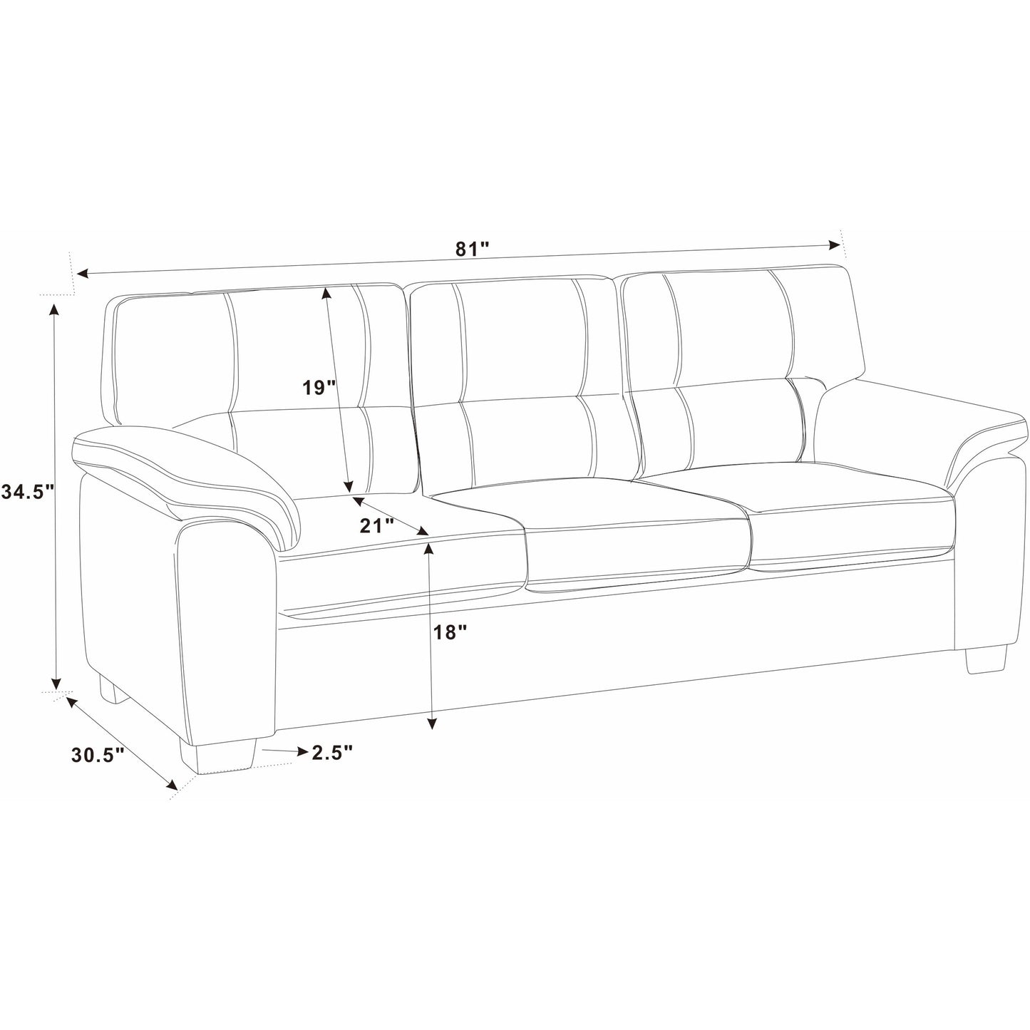 Vintage Brown Leather Threeâ€‘Seat Sofa