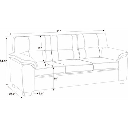 Vintage Brown Leather Threeâ€‘Seat Sofa