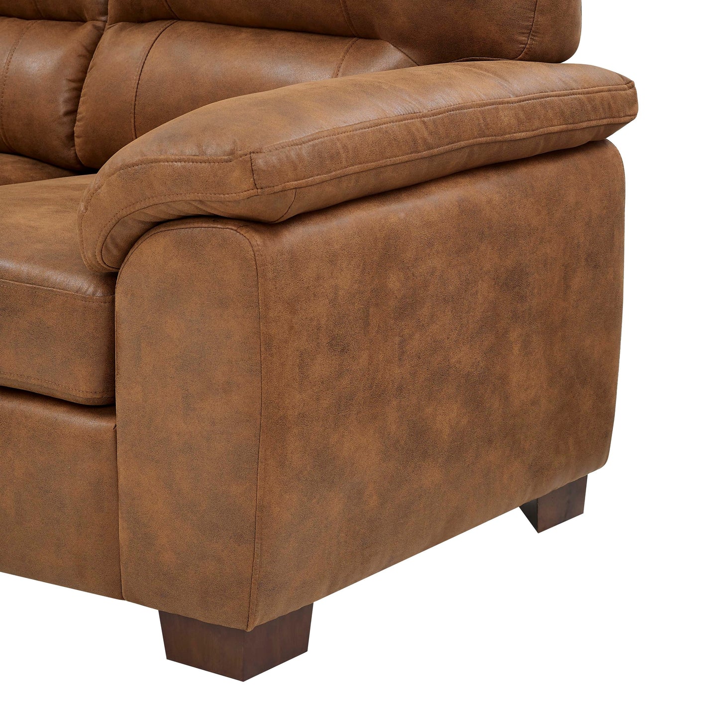 Vintage Brown Leather Threeâ€‘Seat Sofa
