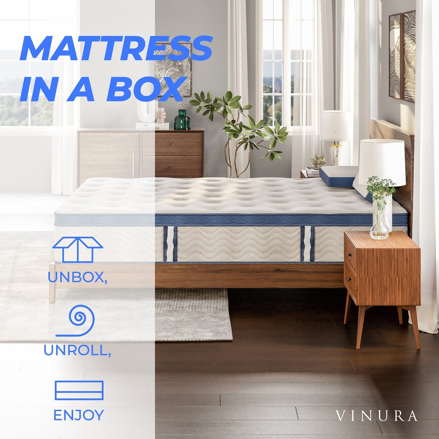 Mattress - Memory Foam Fabric 12 Inch