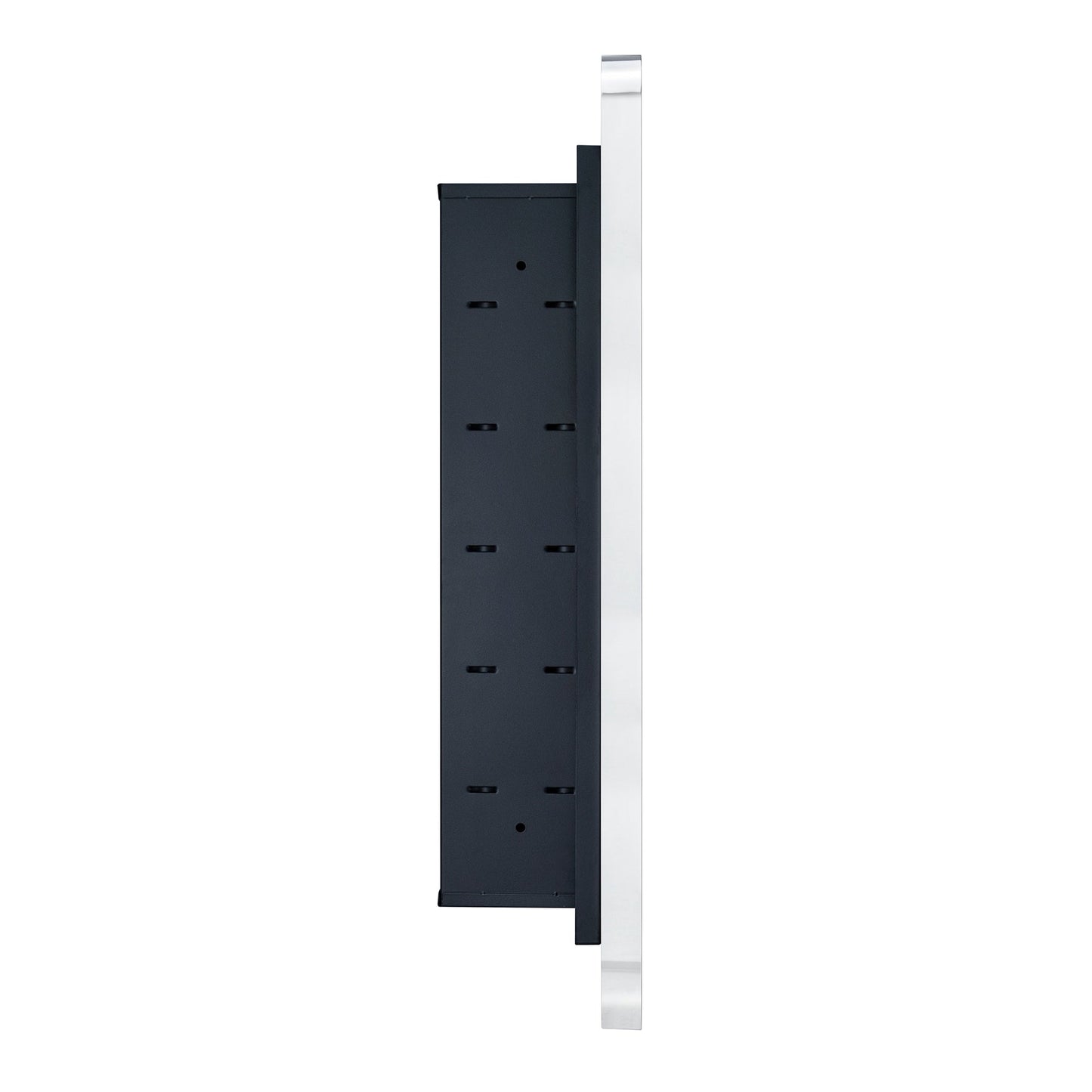 TEHOME WH Recessed Framed Medicine Cabinet with Mirror and Adjustable Shelves