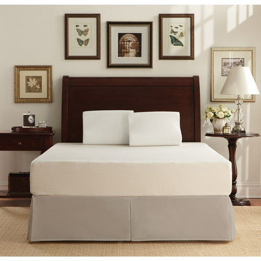 WHITE by Sarah Peyton 10-inch Traditional Plush Support King-size Memory Foam Mattress and Pillow Set