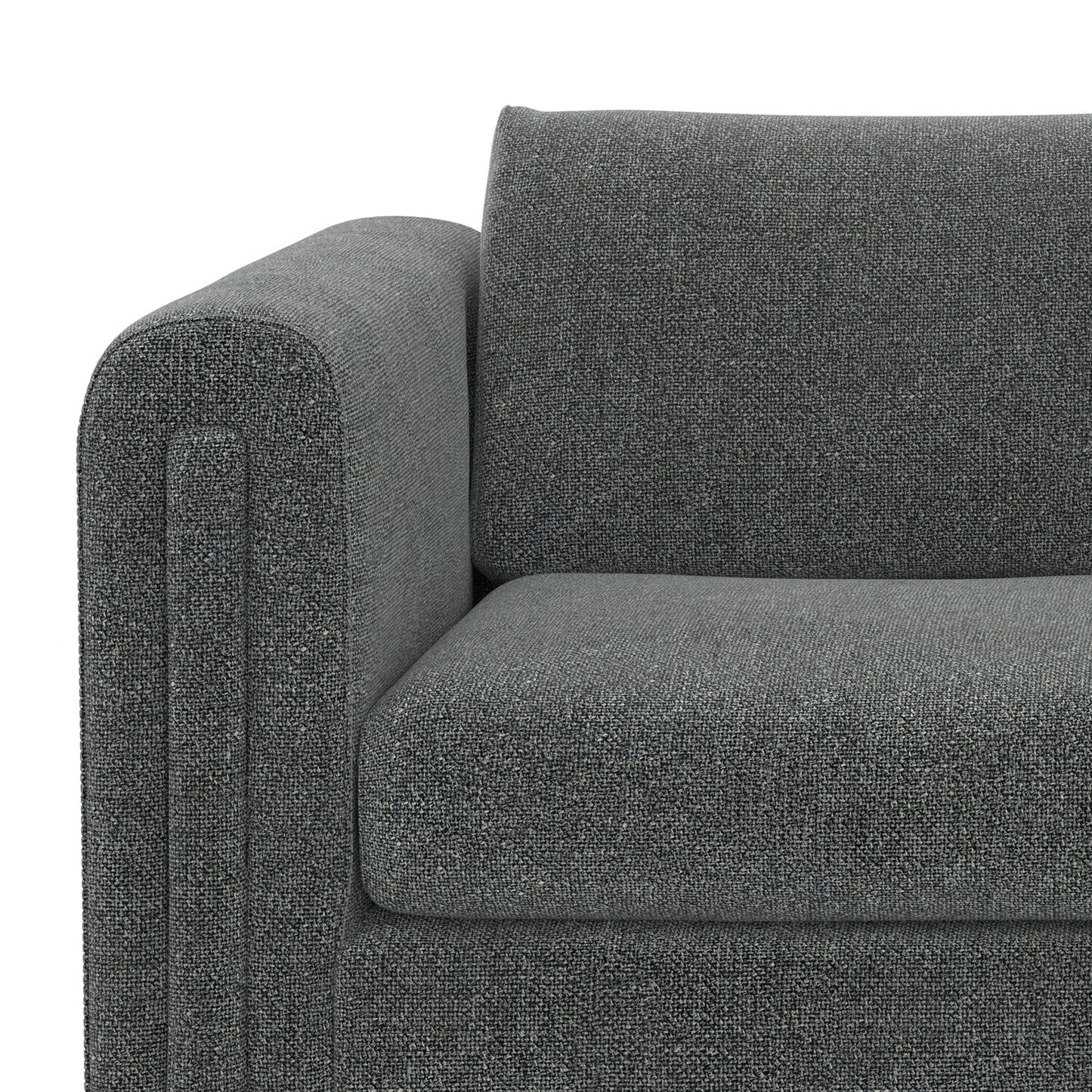 WYNDENHALL Drayton 61 inch Wide Contemporary Loveseat Sofa in Tightly Woven Performance Fabric - Â 61 W x 38 D x 30 H