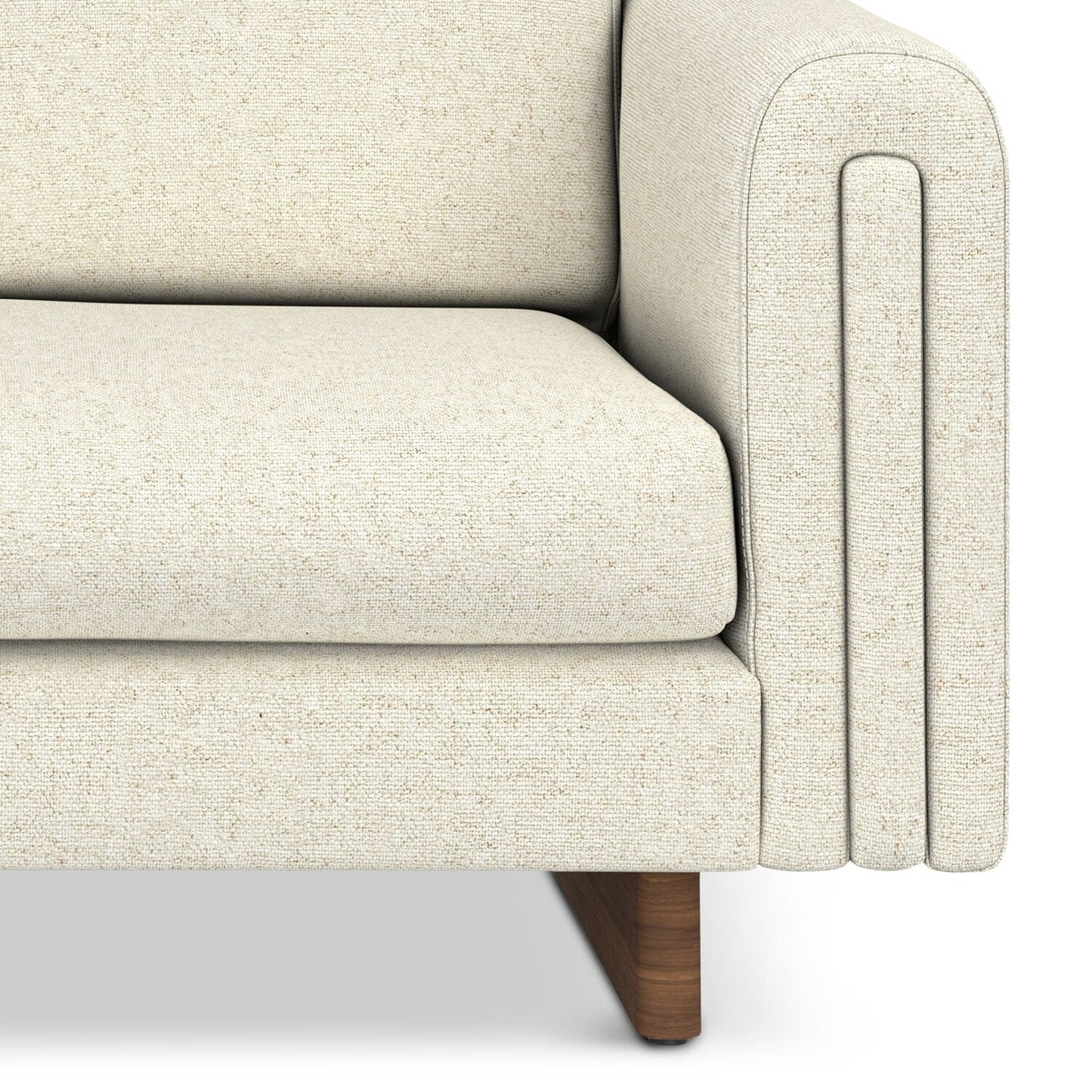 WYNDENHALL Drayton 61 inch Wide Contemporary Loveseat Sofa in Tightly Woven Performance Fabric - Â 61 W x 38 D x 30 H