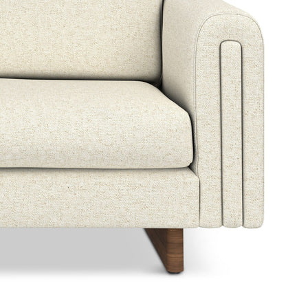 WYNDENHALL Drayton 61 inch Wide Contemporary Loveseat Sofa in Tightly Woven Performance Fabric - Â 61 W x 38 D x 30 H