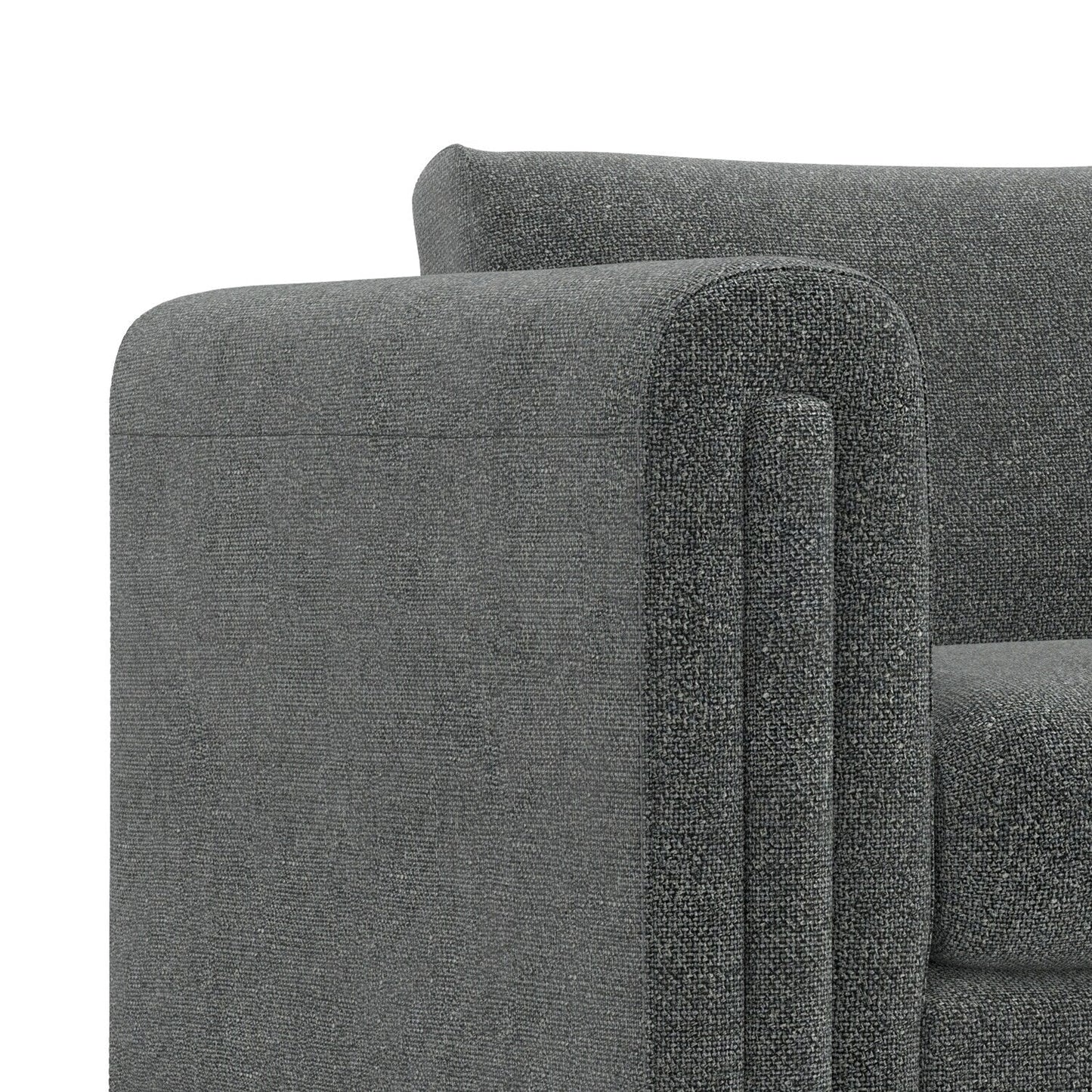 WYNDENHALL Drayton 61 inch Wide Contemporary Loveseat Sofa in Tightly Woven Performance Fabric - Â 61 W x 38 D x 30 H