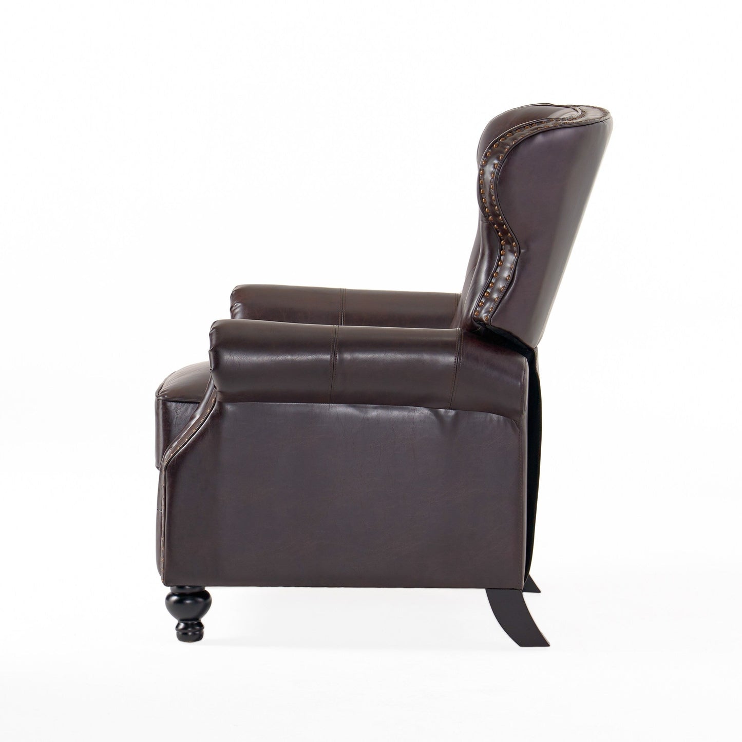 Waldo Button?Tufted Push?Back Recliner Chair with Nailhead Trim