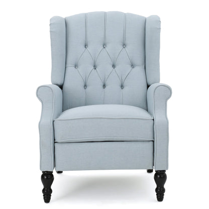 Walter Tufted Fabric Wingback Recliner Club Chair by Christopher Knight Home