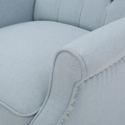 Walter Tufted Fabric Wingback Recliner Club Chair by Christopher Knight Home