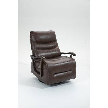 Water-Resistant Swivel Power Recliner Chair with USB Port, Solid Wood Armrests, and Gentle Rocking Function