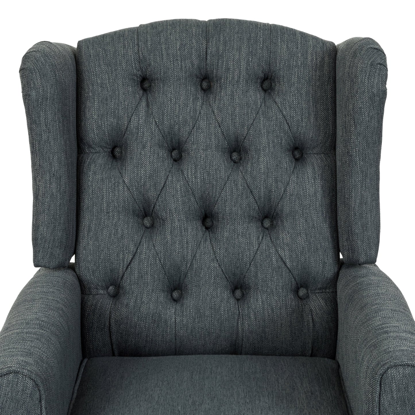 Wellscross Contemporary Tufted Fabric Push Back Recliner by Christopher Knight Home