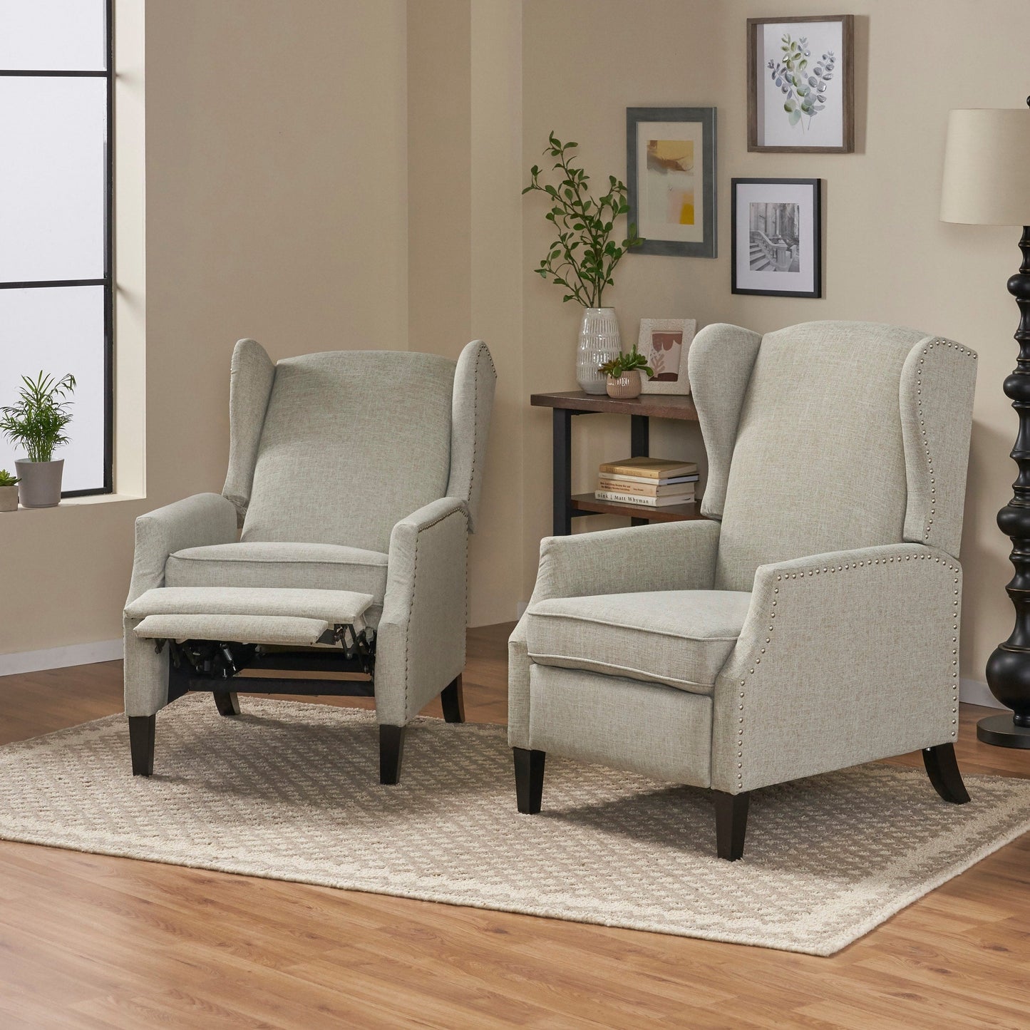 Wescott Contemporary Recliners (Set of 2) by Christopher Knight Home