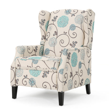 Wescott Wingback Pushback Recliner by Christopher Knight Home