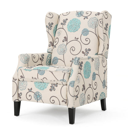 Wescott Wingback Pushback Recliner by Christopher Knight Home