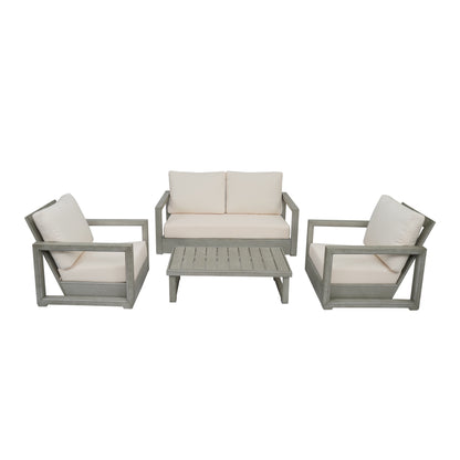 Westchester 4-piece Acacia Patio Chat Set by Christopher Knight Home
