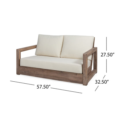 Westchester 4-piece Acacia Patio Chat Set by Christopher Knight Home