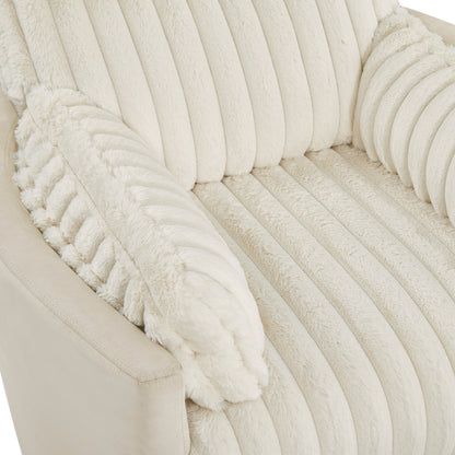 Wide Wale Corduroy Upholstery Manual Recliner