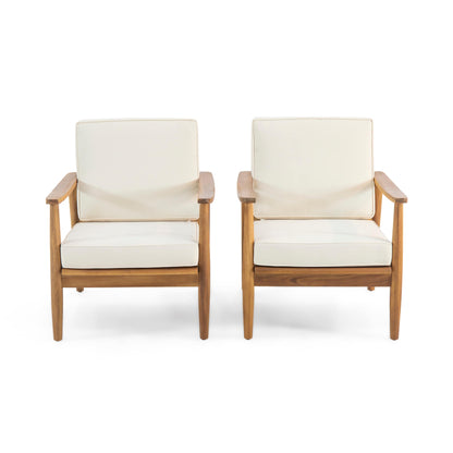 Willowbrook Wood Club Chair (Set of 2) by Christopher Knight Home