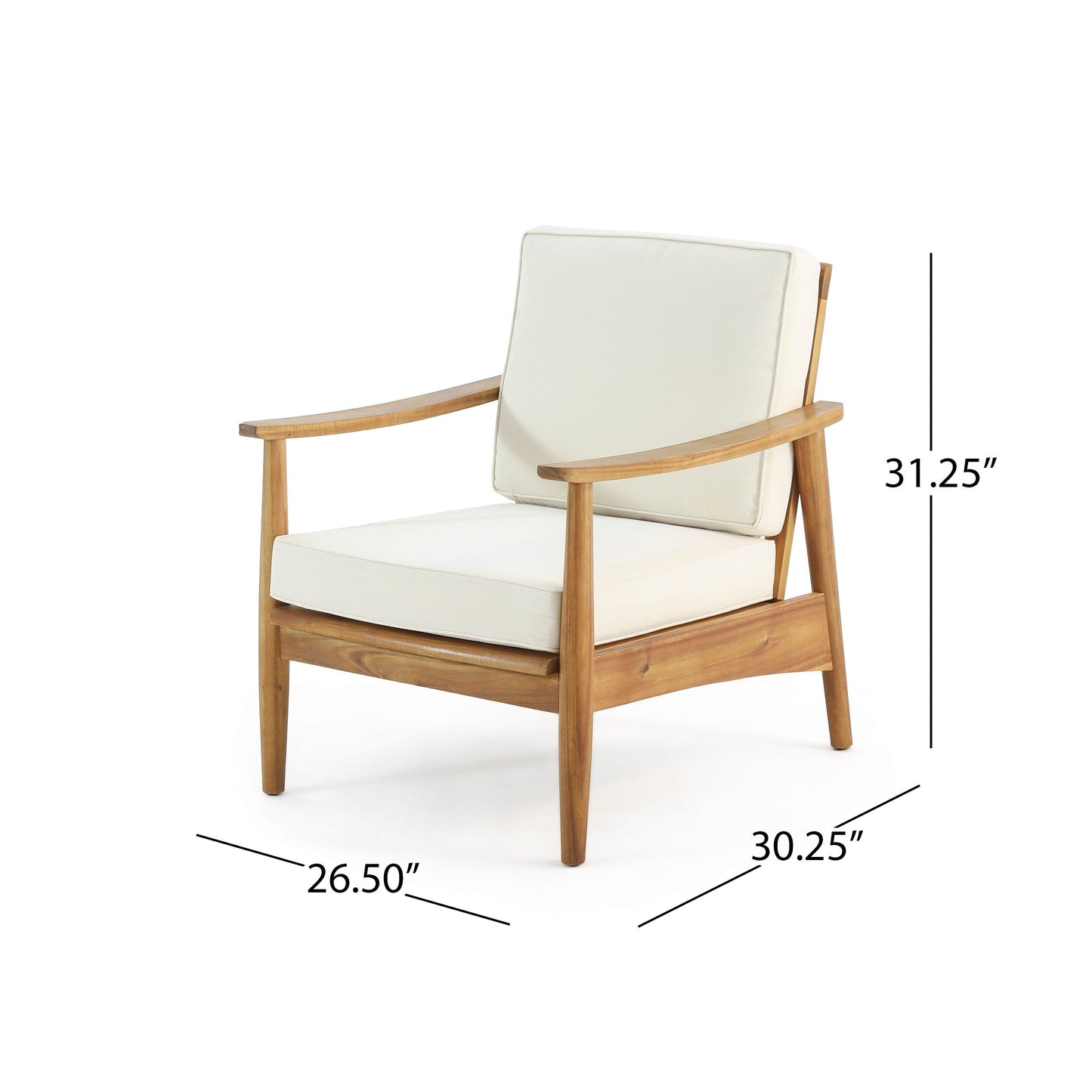 Willowbrook Wood Club Chair (Set of 2) by Christopher Knight Home