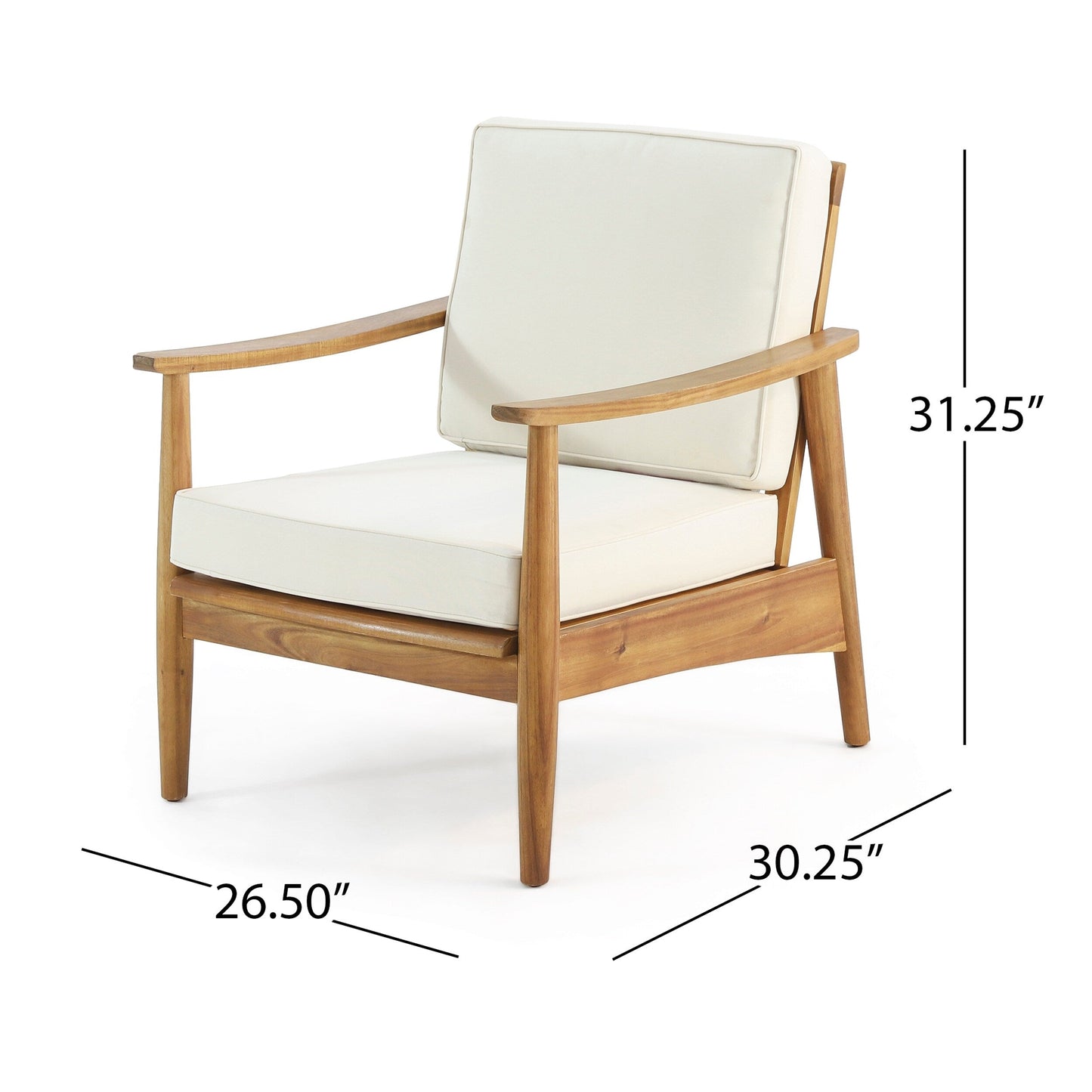 Willowbrook Wood Club Chair (Set of 2) by Christopher Knight Home