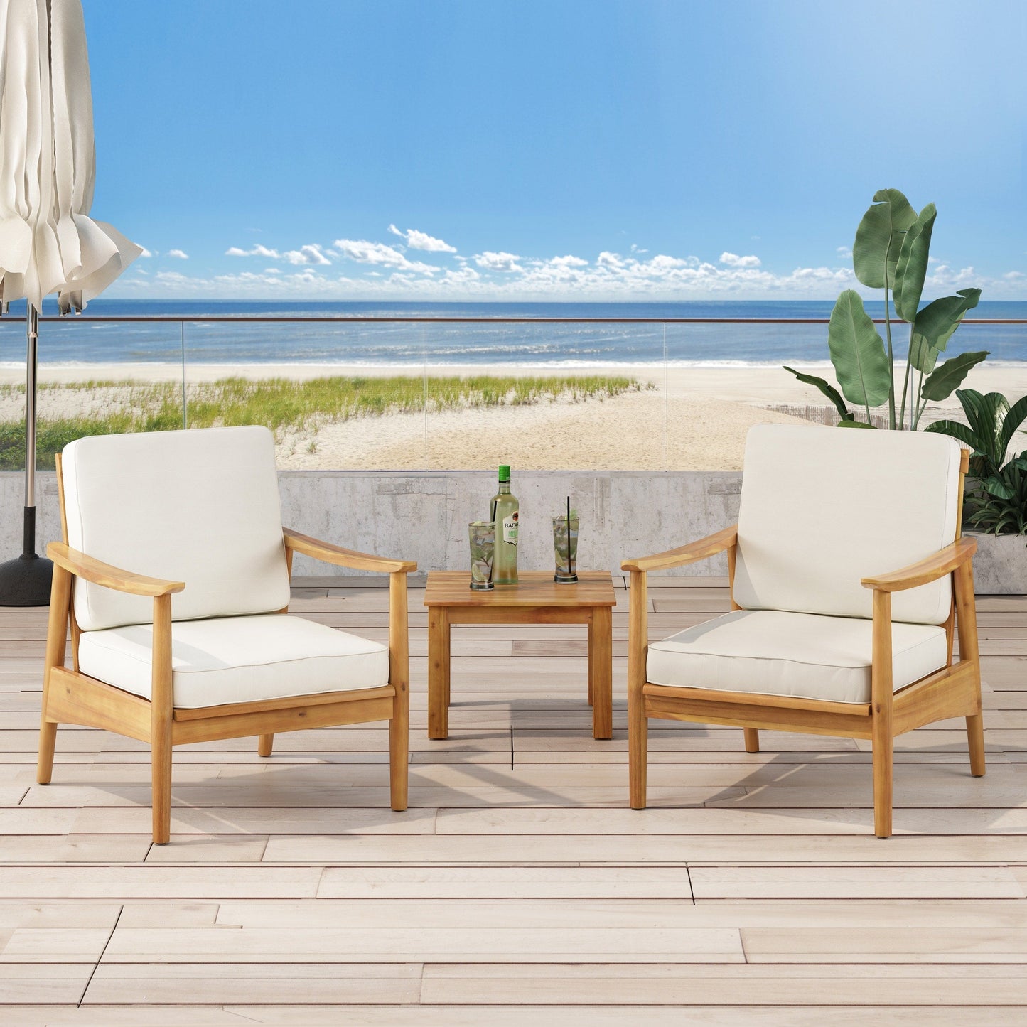 Willowbrook Wood Club Chair (Set of 2) by Christopher Knight Home