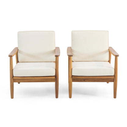 Willowbrook Wood Club Chair (Set of 2) by Christopher Knight Home