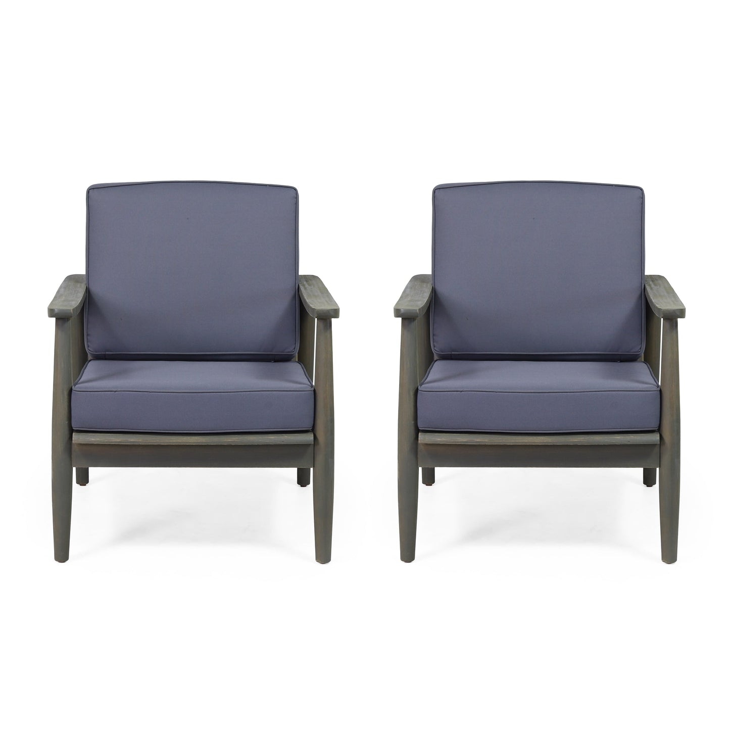 Willowbrook Wood Club Chair (Set of 2) by Christopher Knight Home