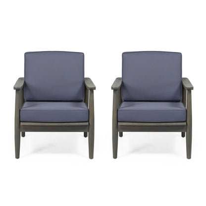 Willowbrook Wood Club Chair (Set of 2) by Christopher Knight Home