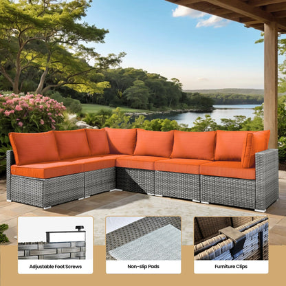XIZZI 10-piece Patio Furniture Outdoor Seating Set with Fire Table