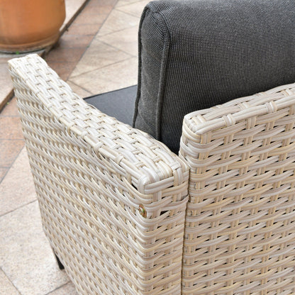 XIZZI 5-piece Outdoor Patio Furniture Rattan Wicker Conversation Sofa Set