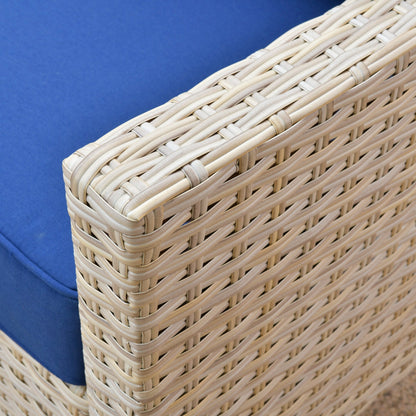 XIZZI 5-piece Outdoor Patio Furniture Rattan Wicker Conversation Sofa Set