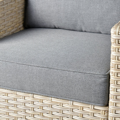 XIZZI 5-piece Outdoor Patio Furniture Rattan Wicker Conversation Sofa Set