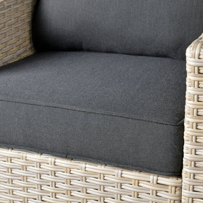XIZZI 5-piece Outdoor Patio Furniture Rattan Wicker Conversation Sofa Set