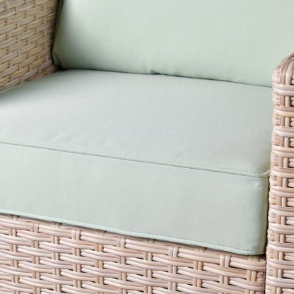 XIZZI 5-piece Outdoor Patio Furniture Rattan Wicker Conversation Sofa Set