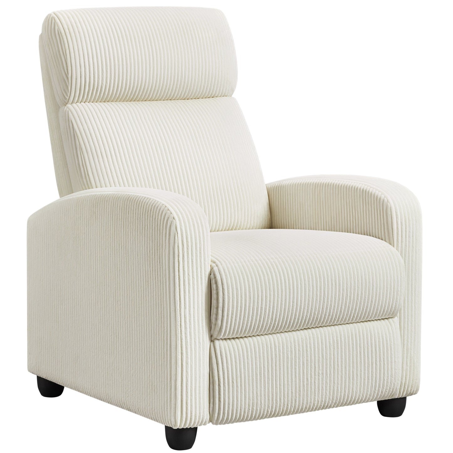 Yaheetech Adjustable Modern Upholstered Recliner Chair with Pocket Springs for Living Room