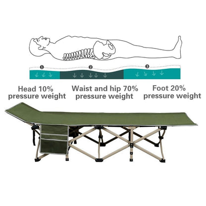 Yaheetech Folding Camping Cot Portable Metal Folding Camping Bed Outdoor Indoor