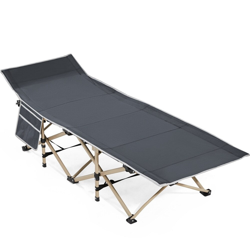 Yaheetech Folding Camping Cot Portable Metal Folding Camping Bed Outdoor Indoor