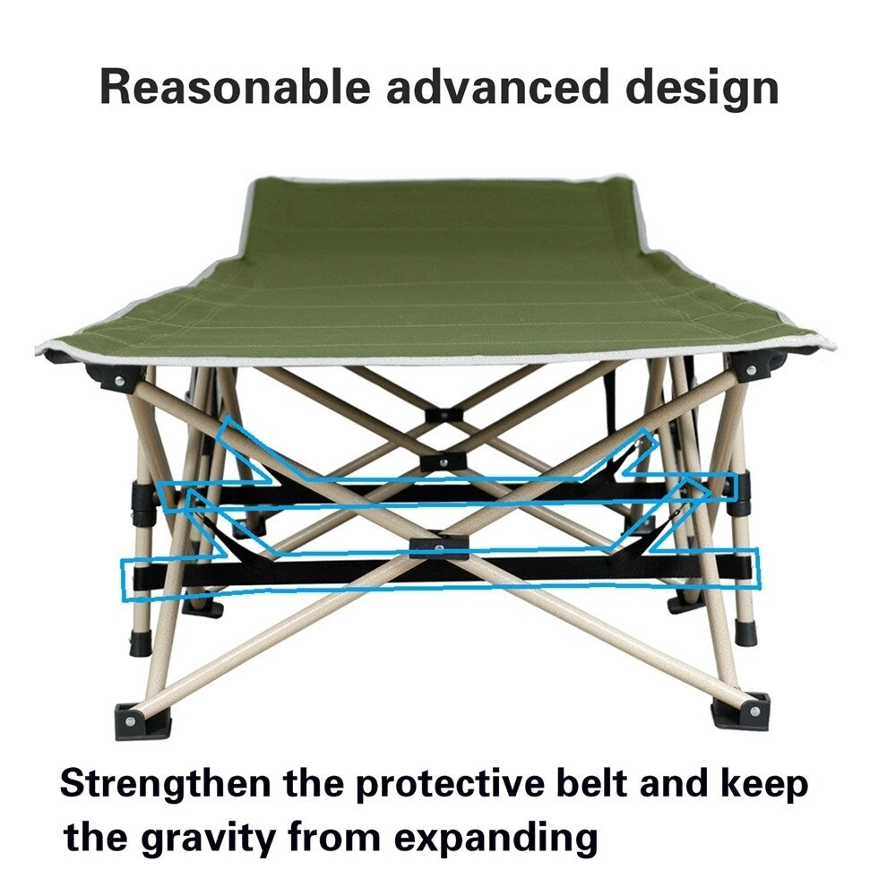 Yaheetech Folding Camping Cot Portable Metal Folding Camping Bed Outdoor Indoor