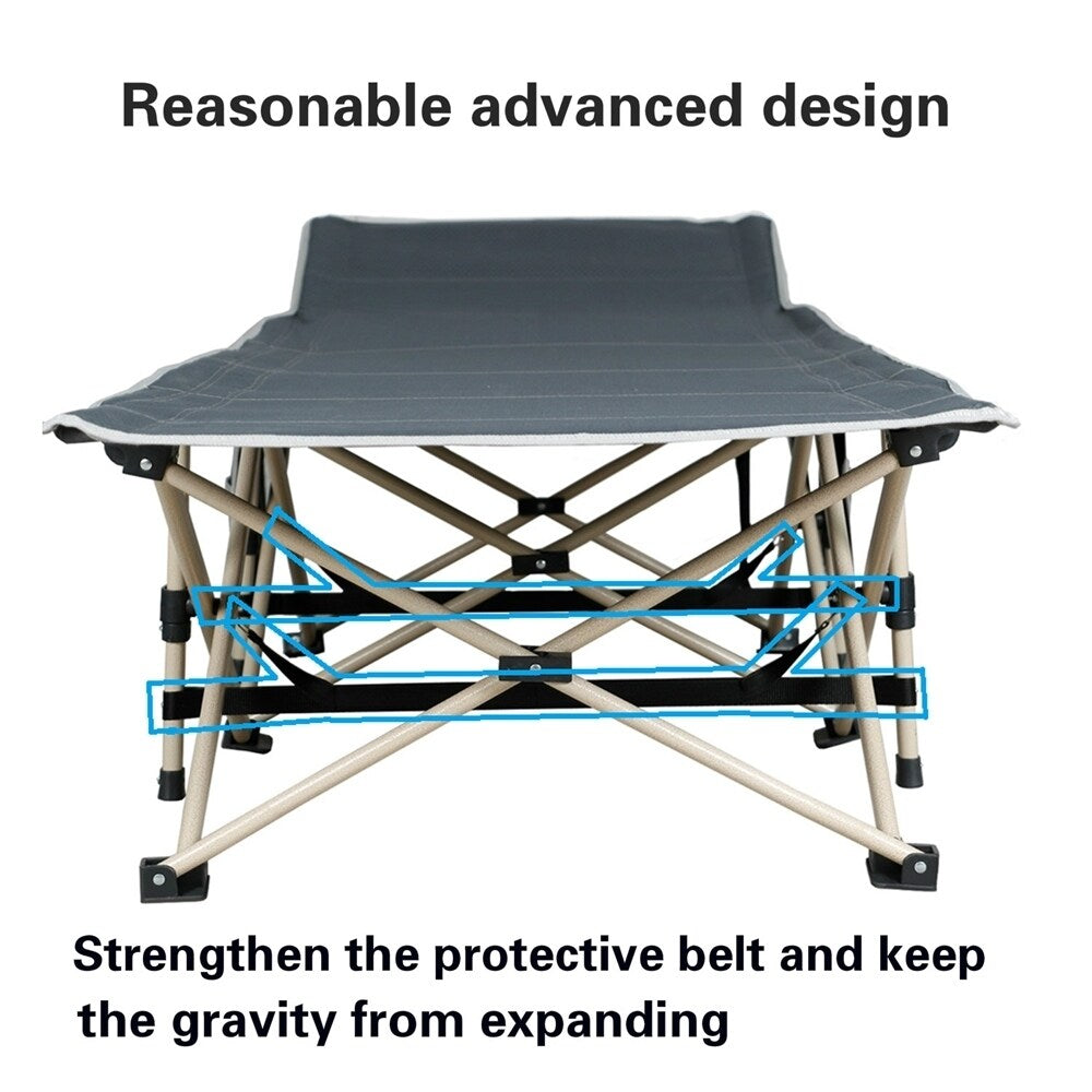 Yaheetech Folding Camping Cot Portable Metal Folding Camping Bed Outdoor Indoor
